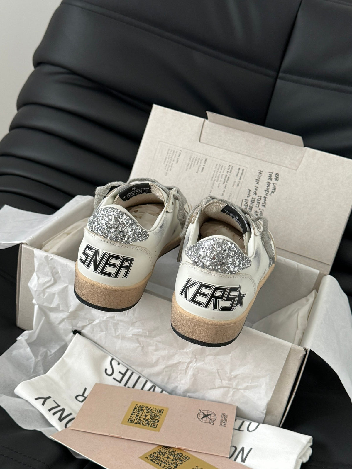 Golden Goose Vintage Distressed Sneakers #123