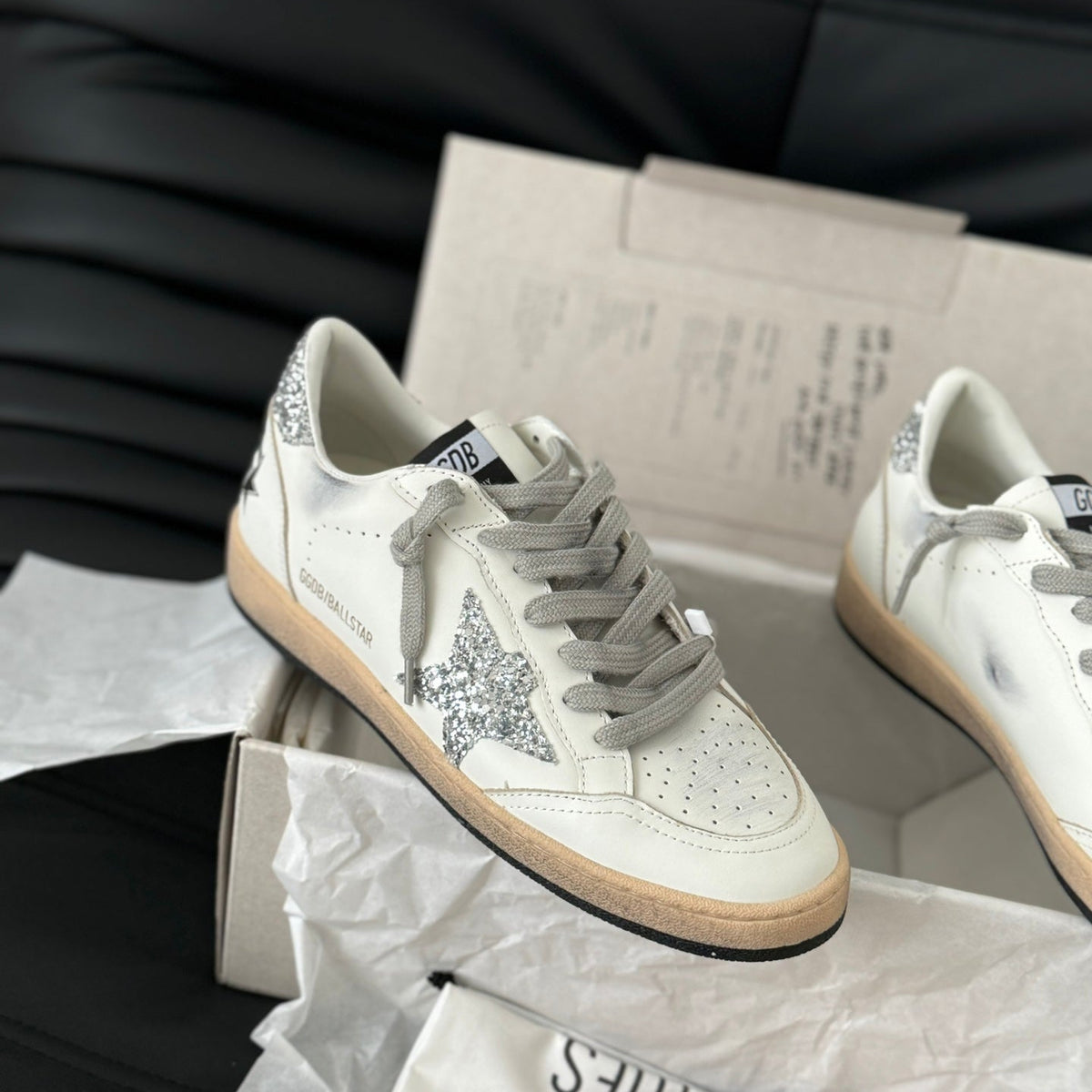 Golden Goose Vintage Distressed Sneakers #123