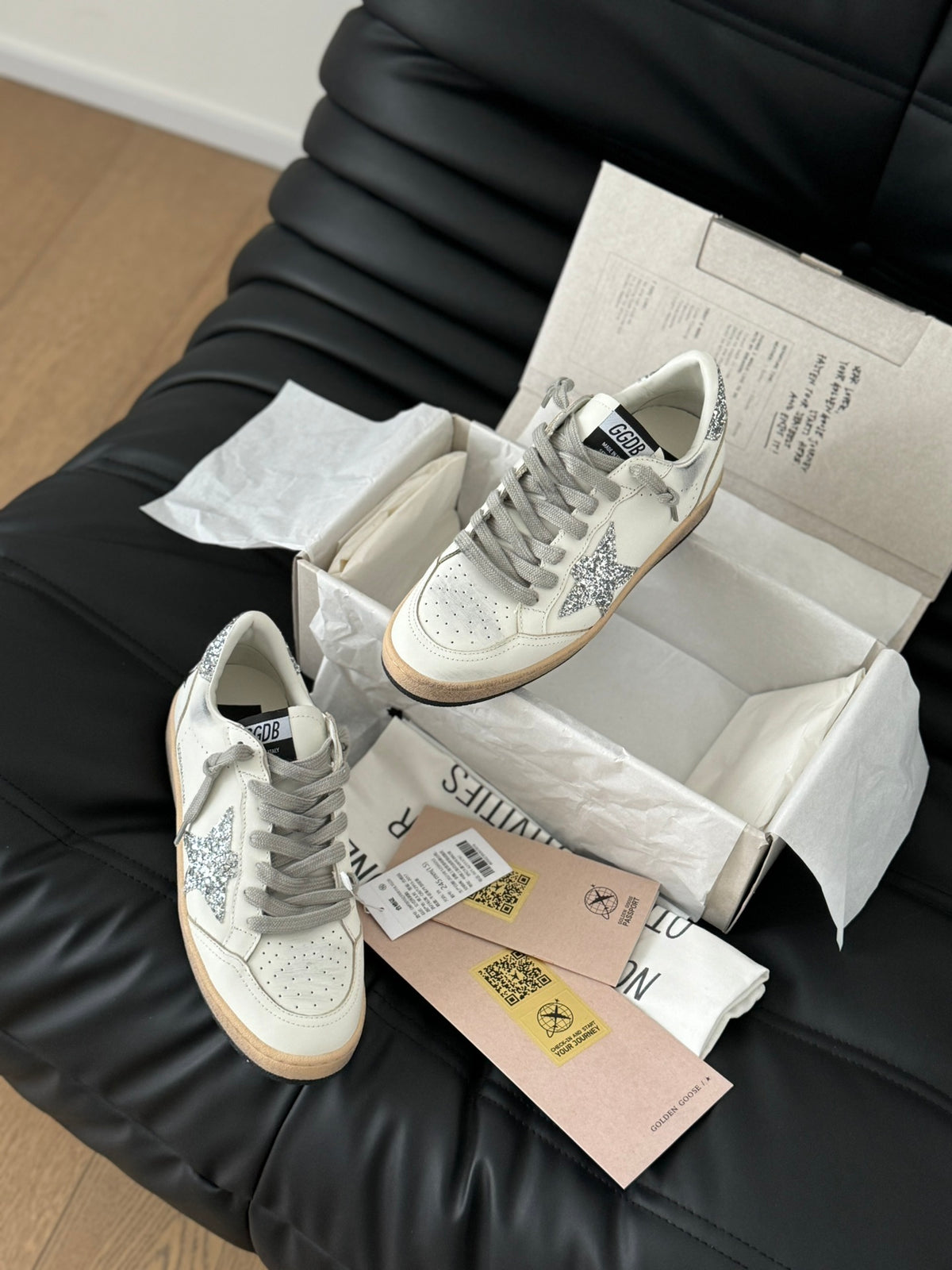 Golden Goose Vintage Distressed Sneakers #123