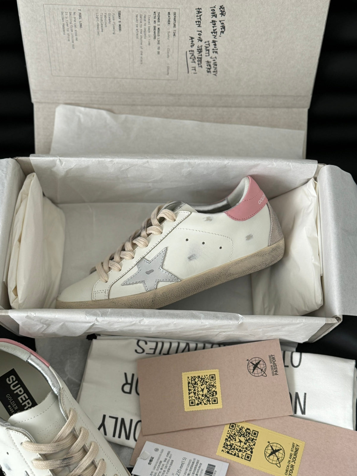 Golden Goose Vintage Distressed Sneakers #225