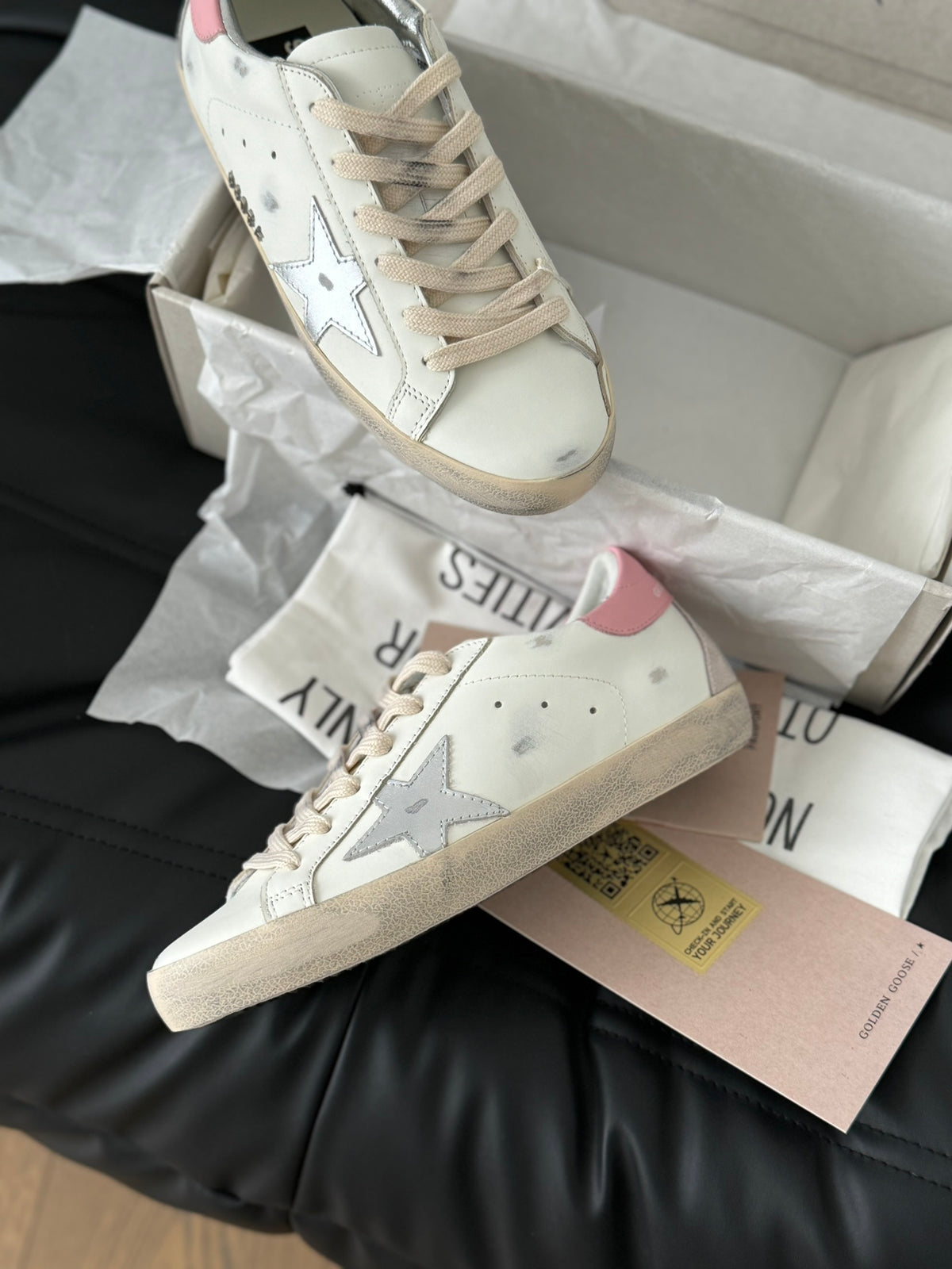 Golden Goose Vintage Distressed Sneakers #225