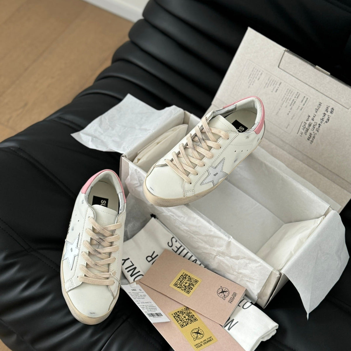 Golden Goose Vintage Distressed Sneakers #225