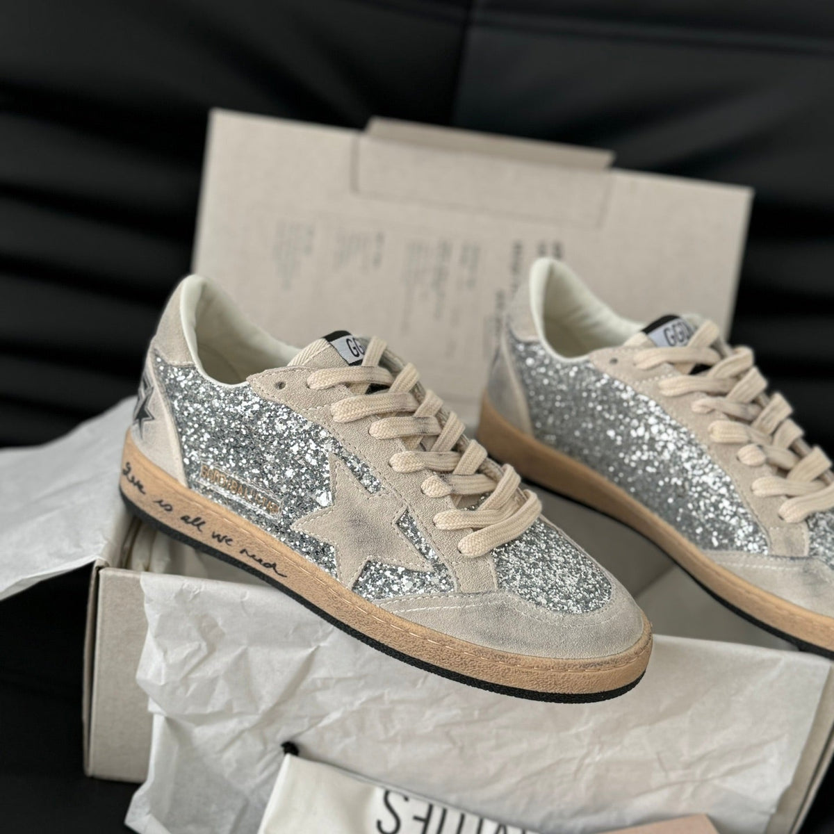 Golden Goose Vintage Distressed Sneakers #092