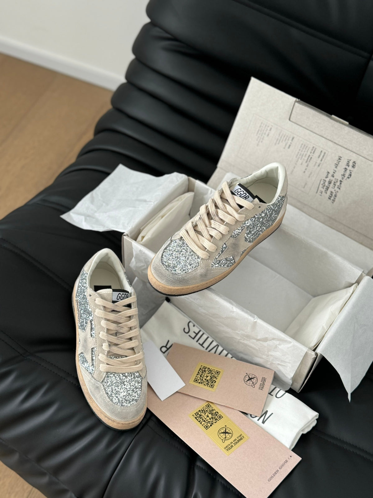 Golden Goose Vintage Distressed Sneakers #092