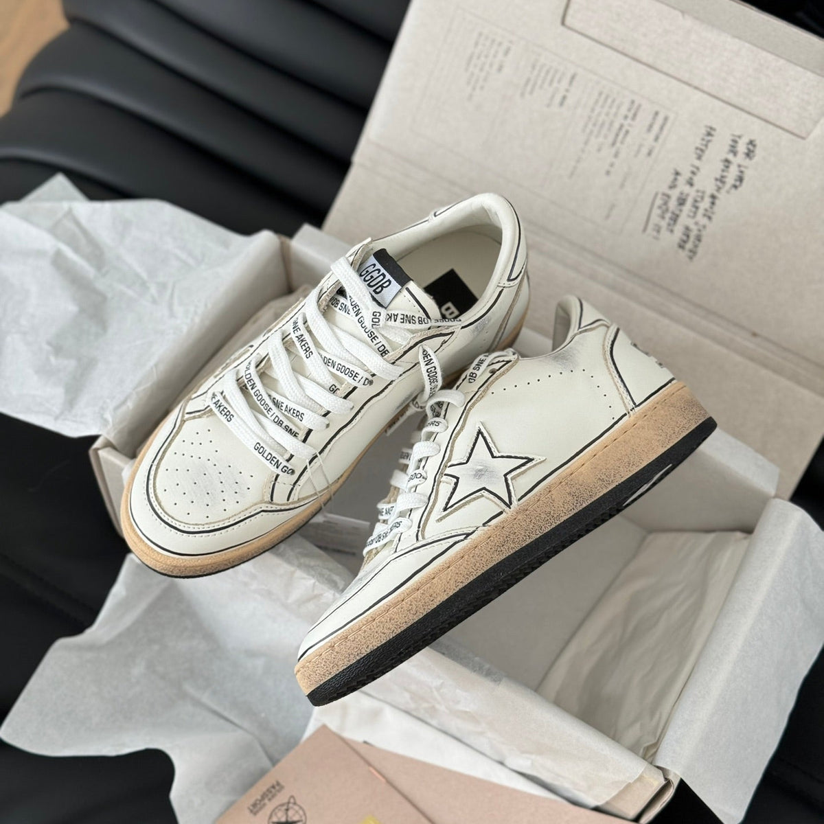 Golden Goose Vintage Distressed Sneakers #290