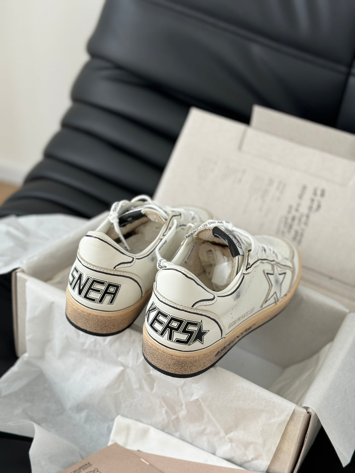 Golden Goose Vintage Distressed Sneakers #290