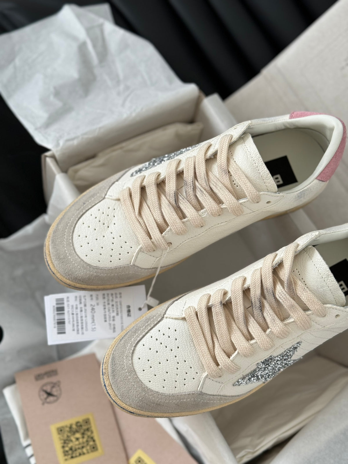 Golden Goose Vintage Distressed Sneakers #248