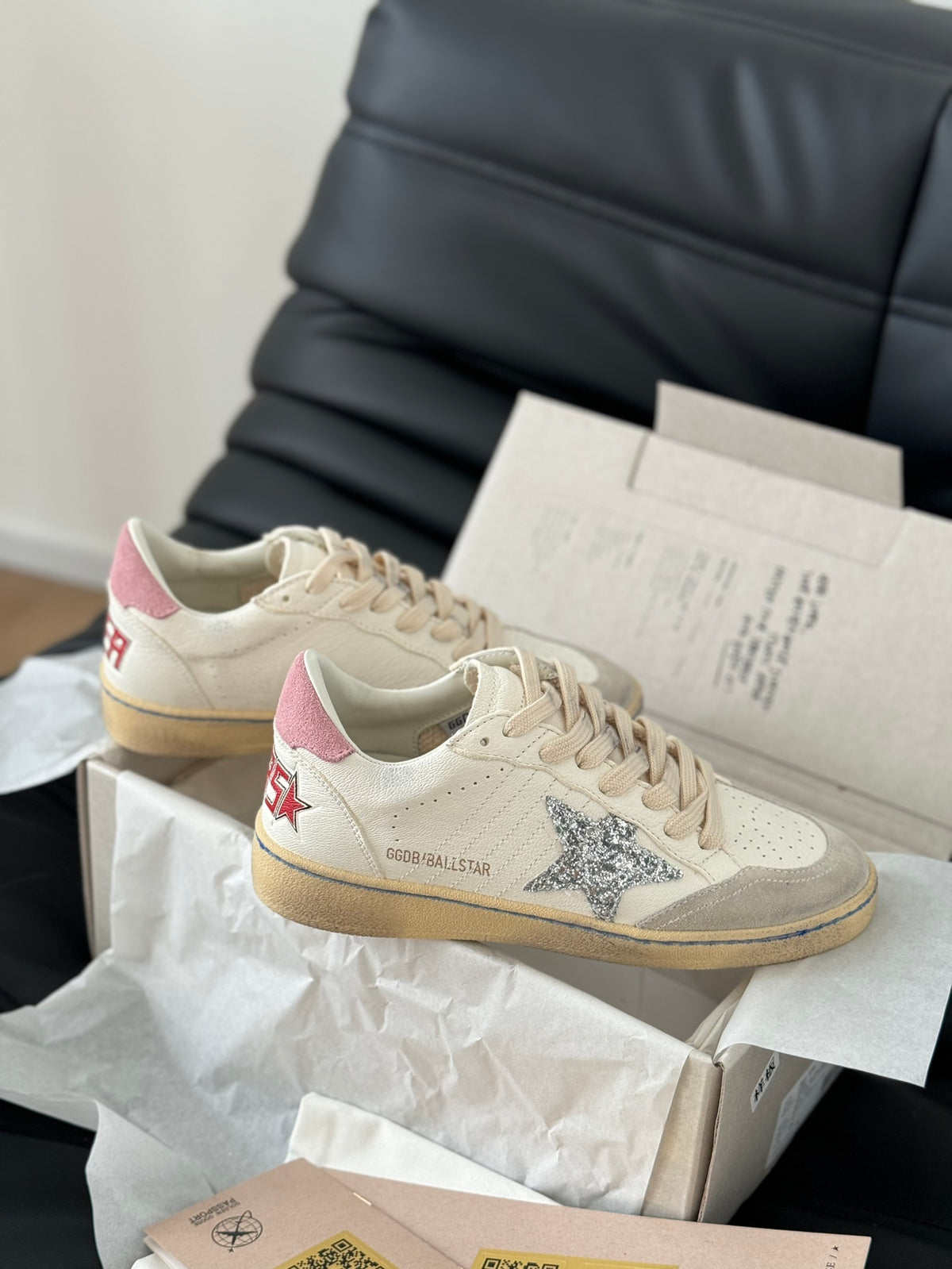 Golden Goose Vintage Distressed Sneakers #248
