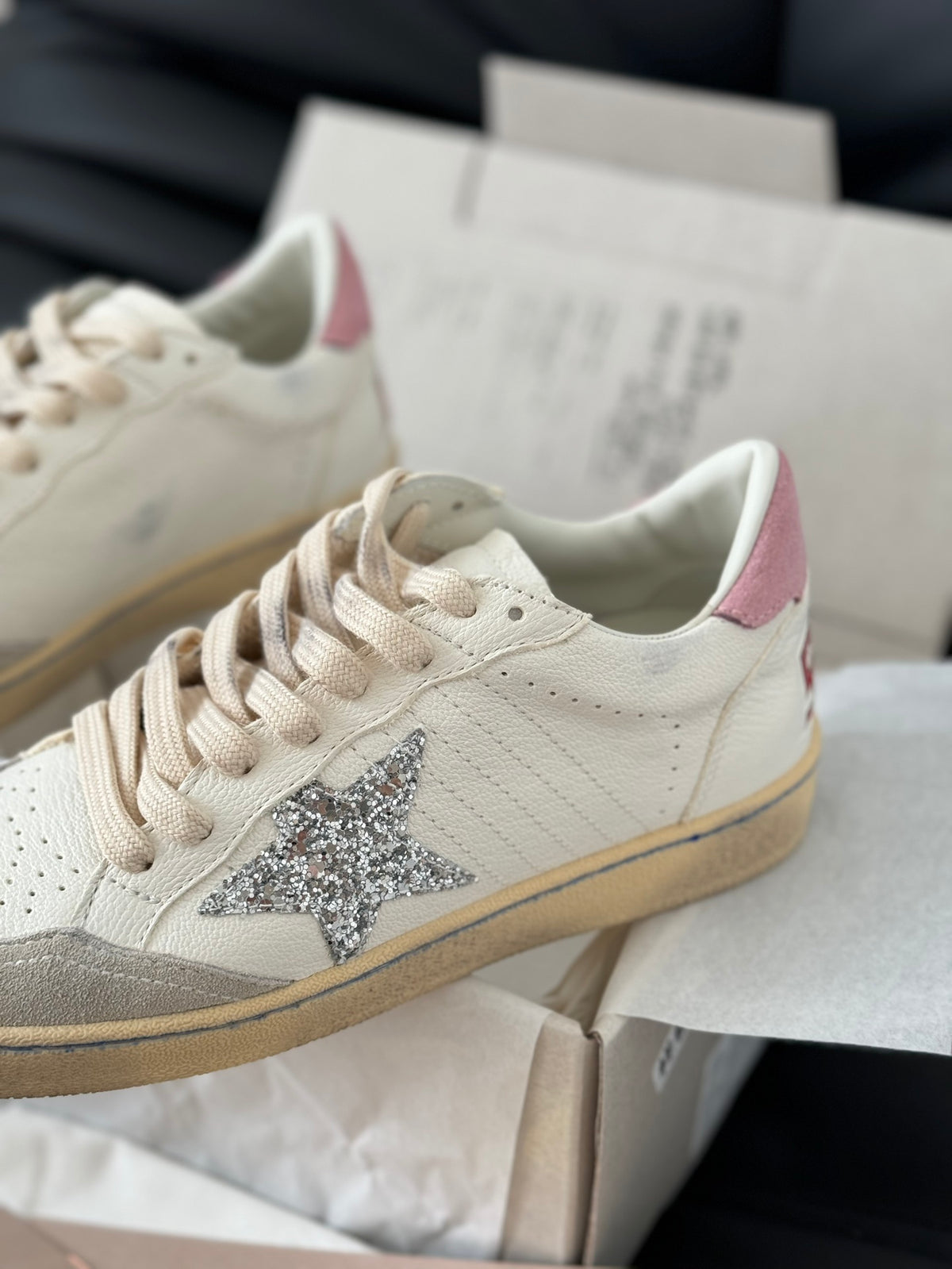 Golden Goose Vintage Distressed Sneakers #248