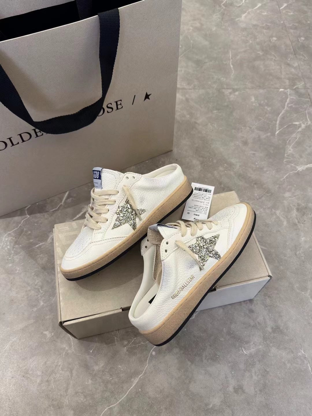 Golden Goose Vintage Distressed Sneakers #247