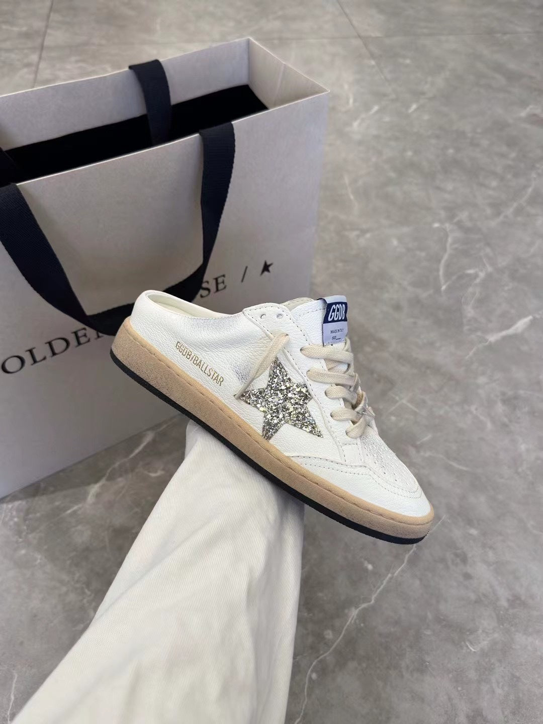 Golden Goose Vintage Distressed Sneakers #247