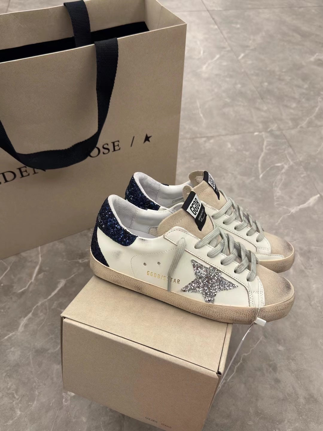 Golden Goose Vintage Distressed Sneakers #118