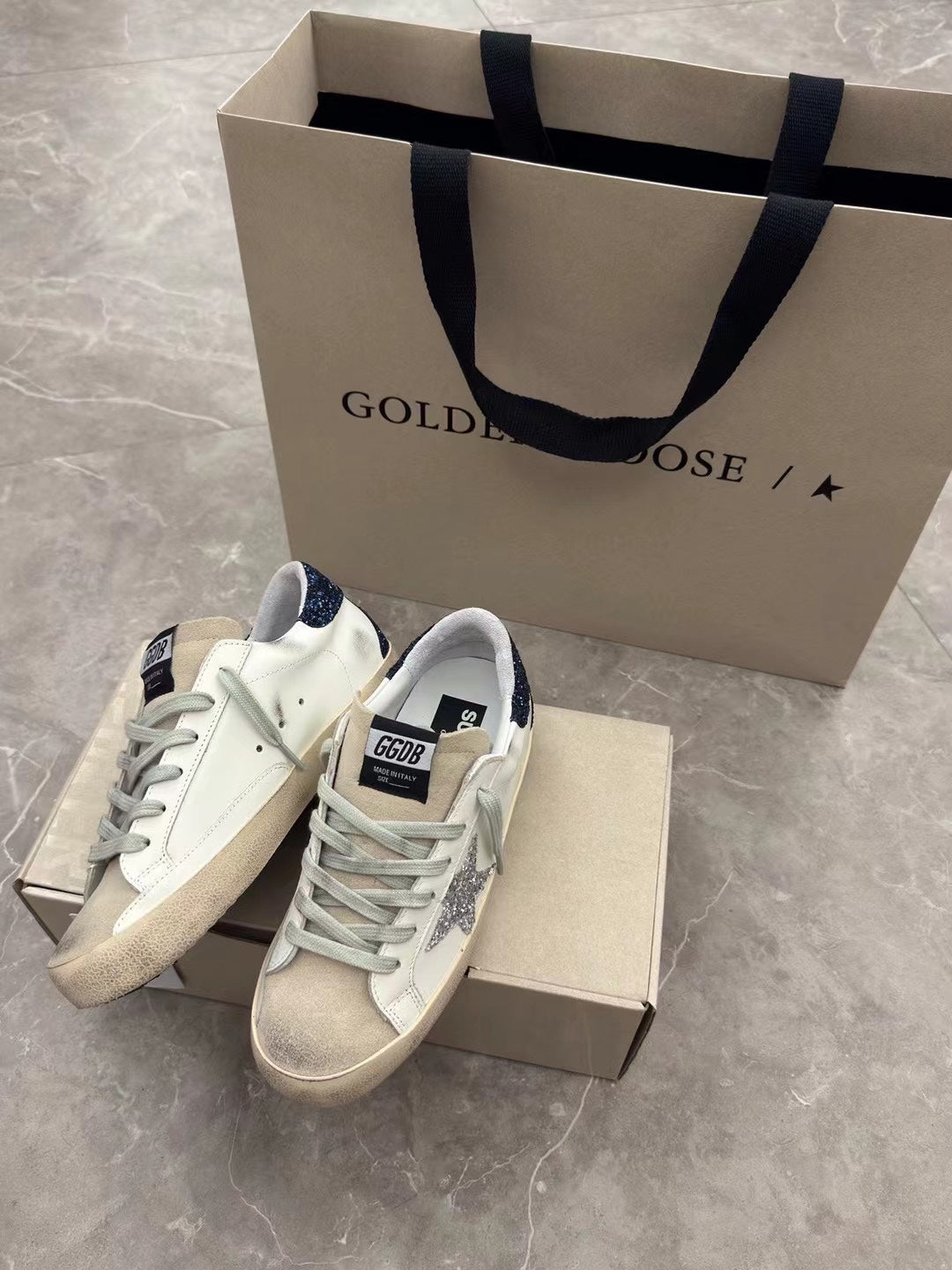 Golden Goose Vintage Distressed Sneakers #118