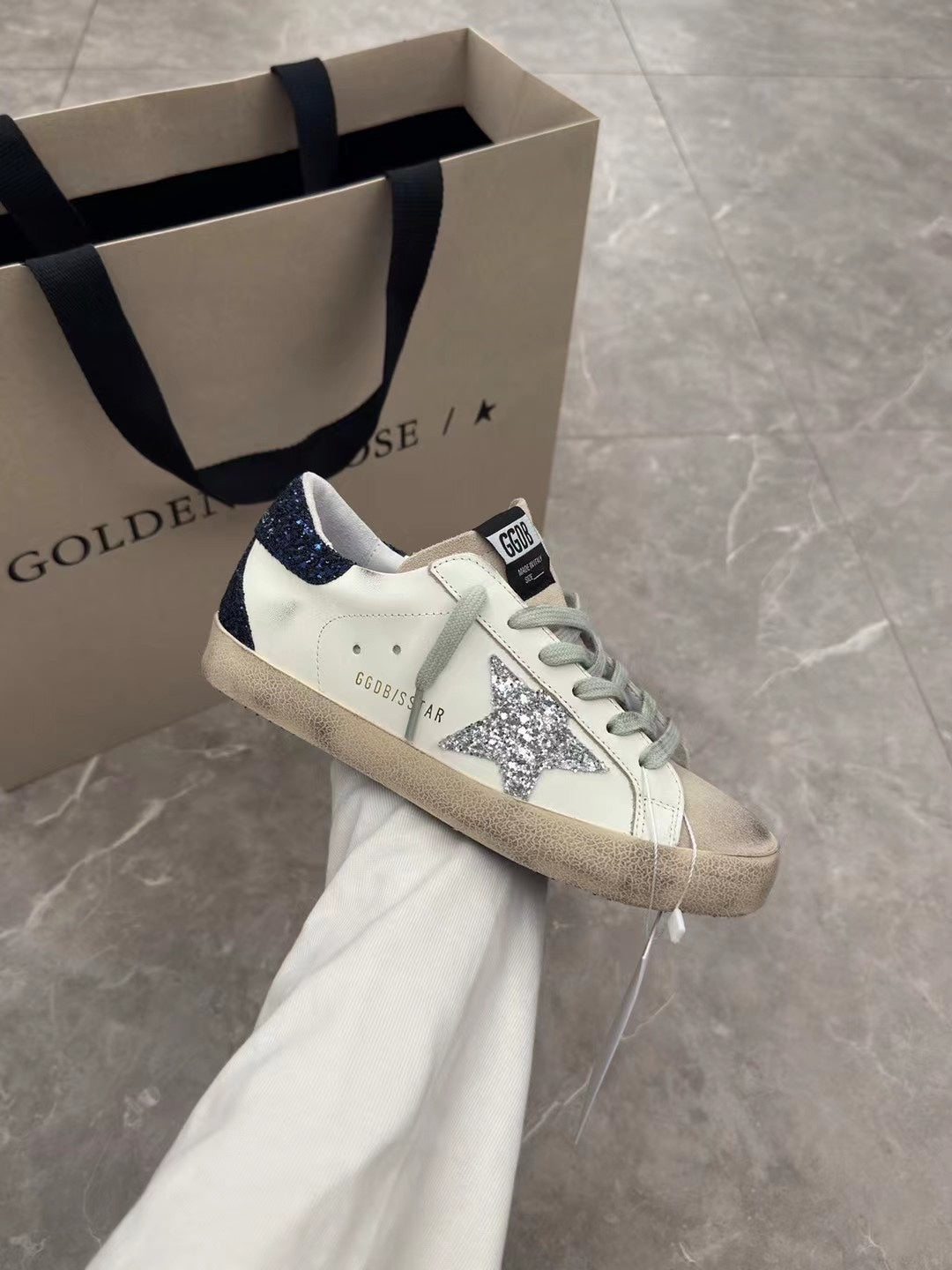 Golden Goose Vintage Distressed Sneakers #118