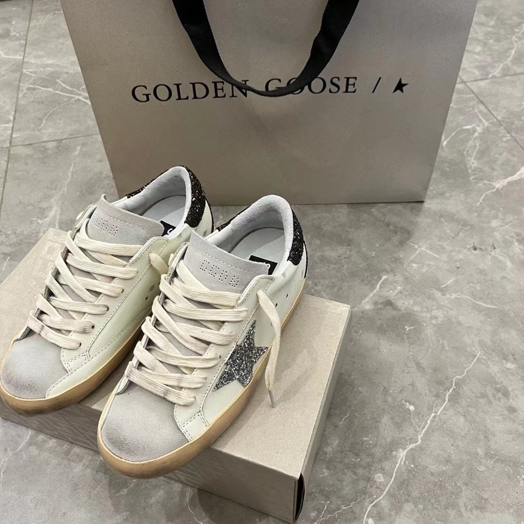 Golden Goose Vintage Distressed Sneakers #224