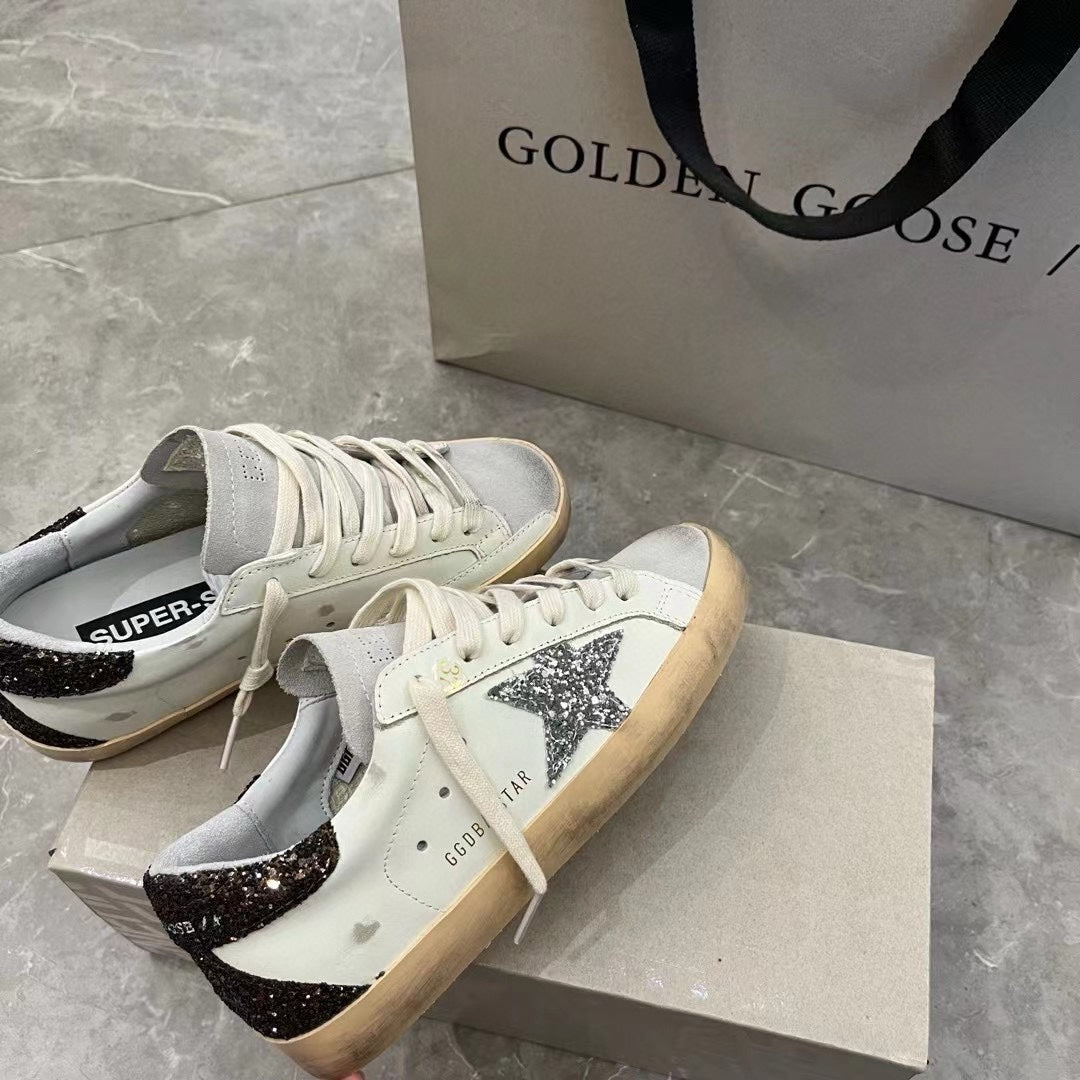 Golden Goose Vintage Distressed Sneakers #224