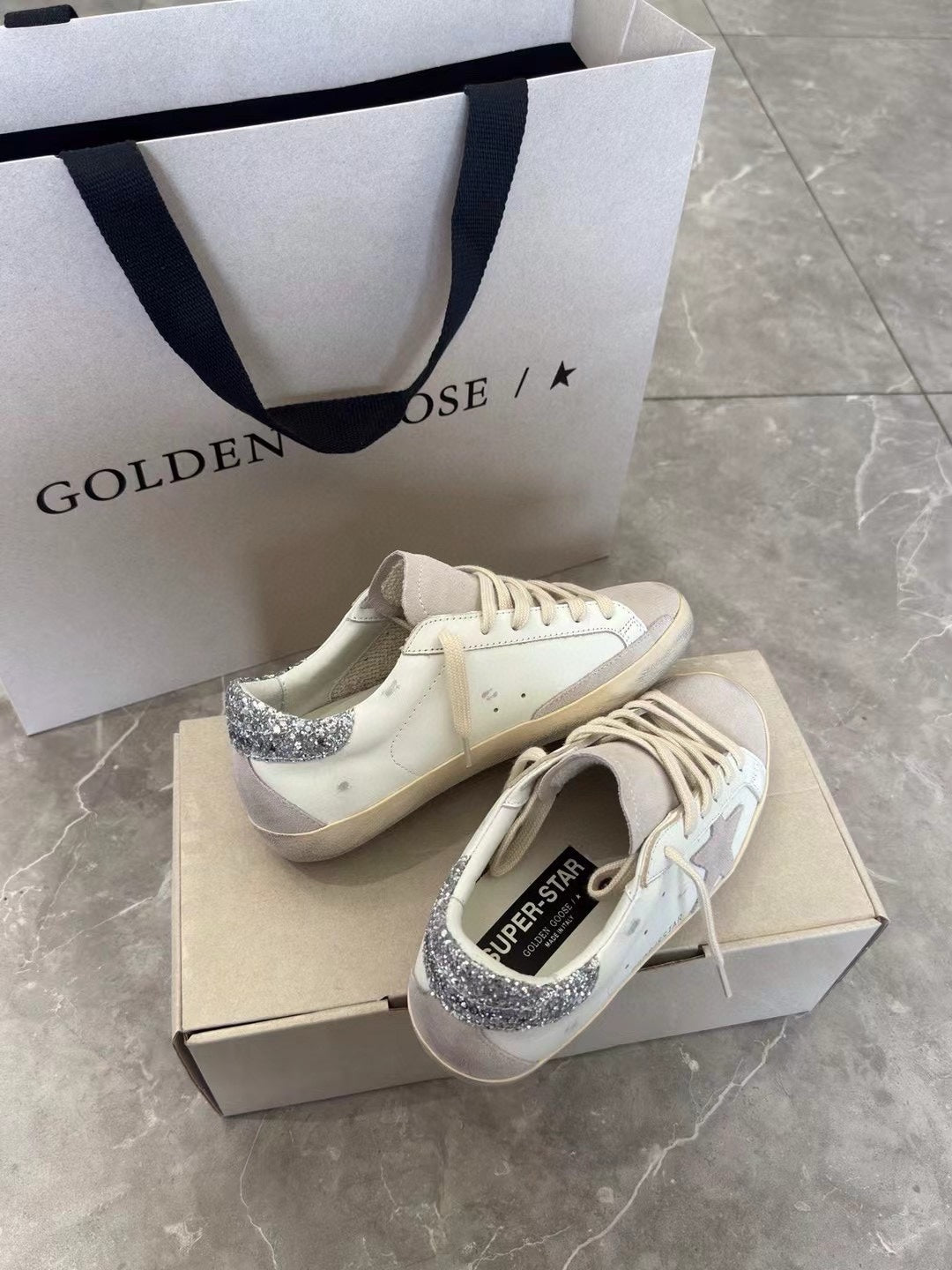 Golden Goose Vintage Distressed Sneakers #243
