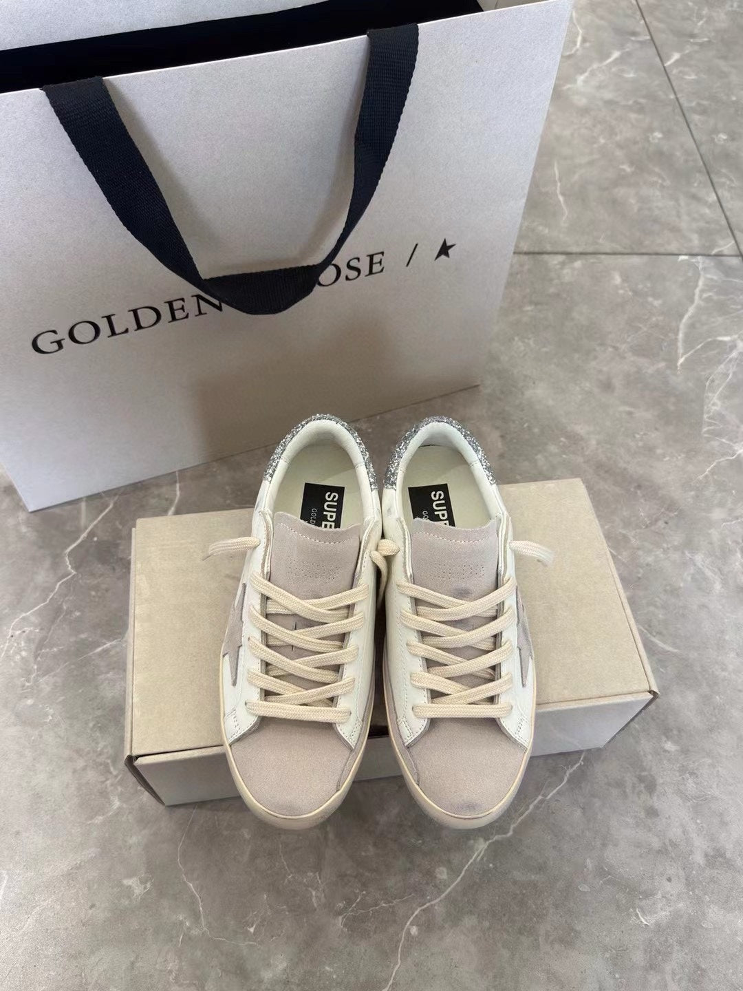 Golden Goose Vintage Distressed Sneakers #243