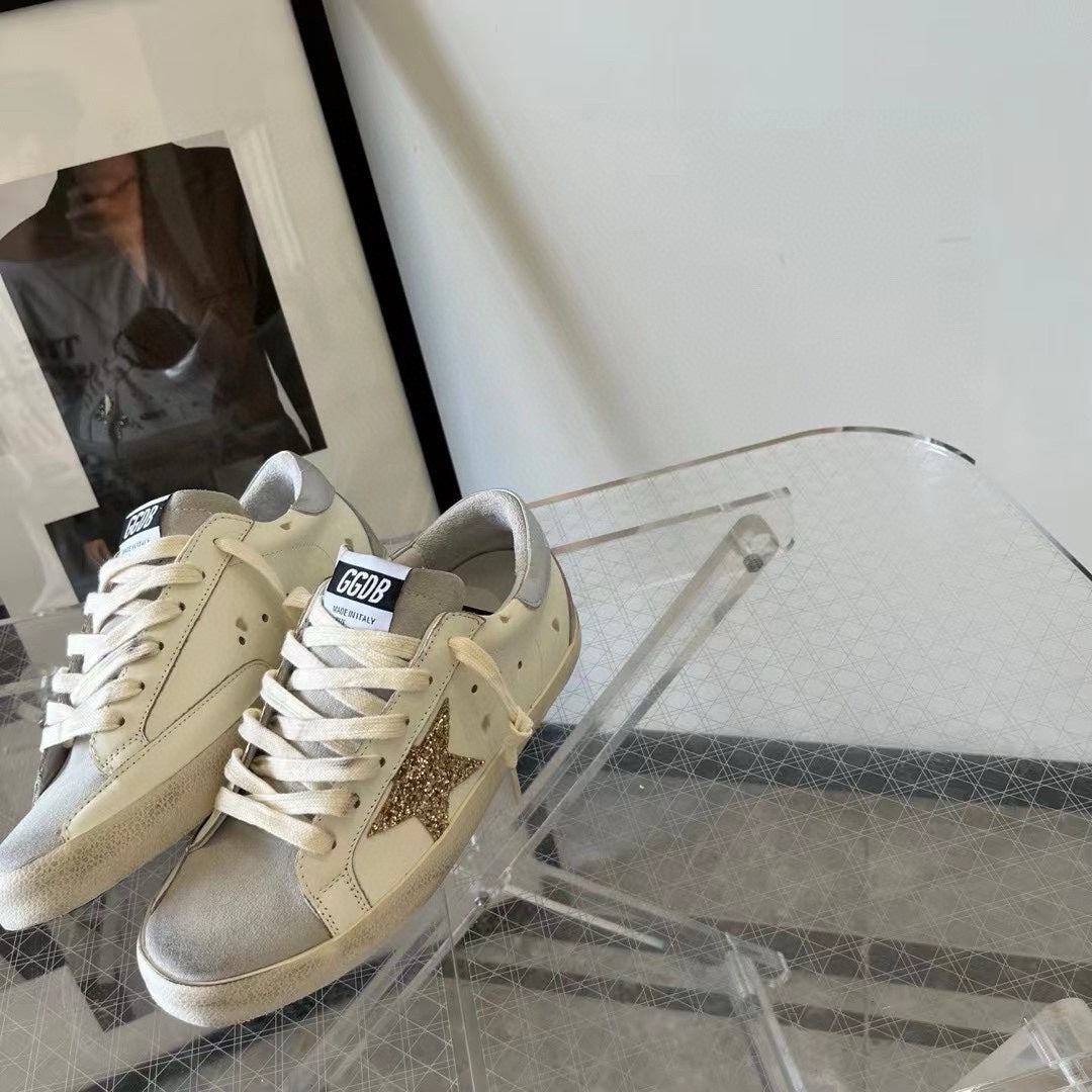 Golden Goose Vintage Distressed Sneakers #097