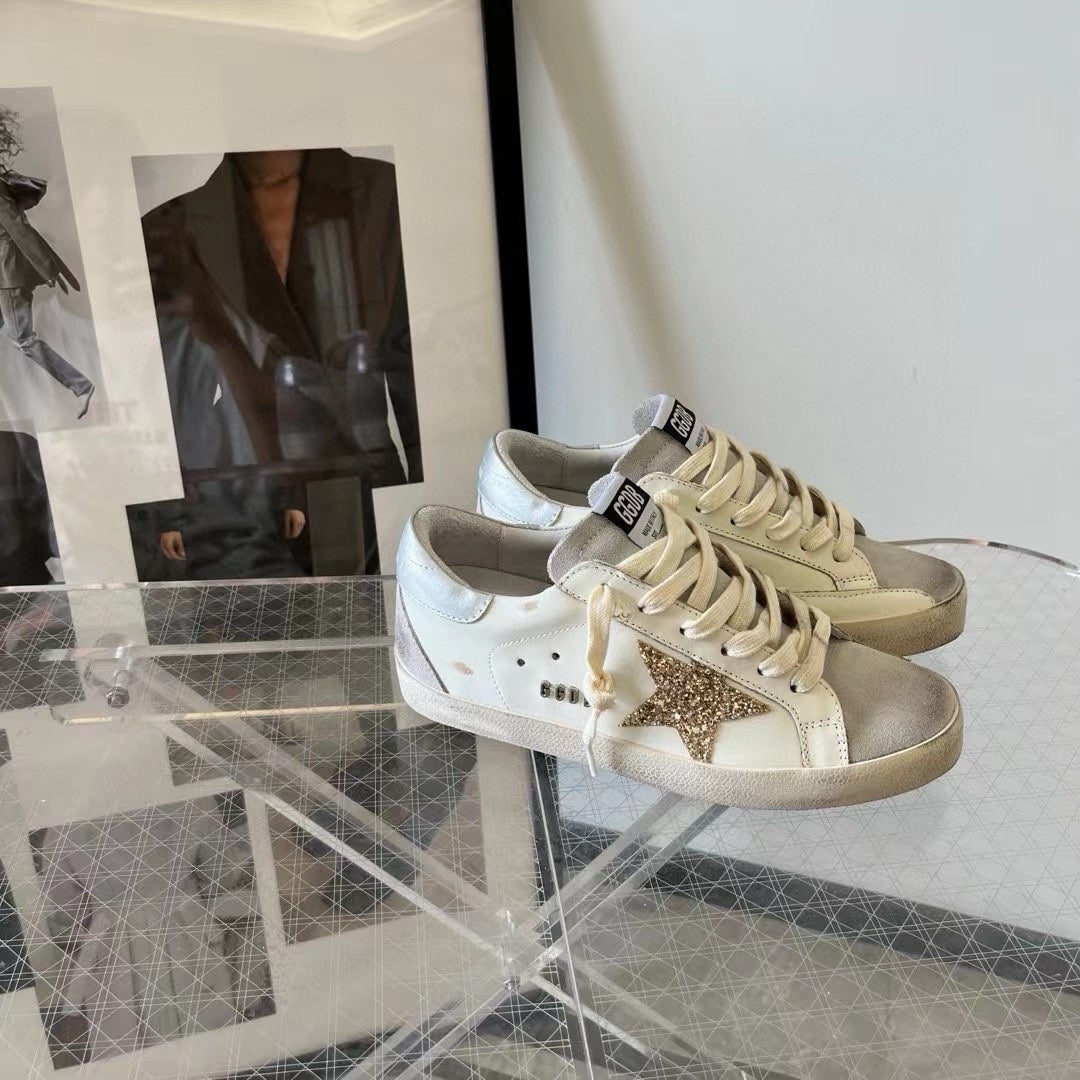 Golden Goose Vintage Distressed Sneakers #097