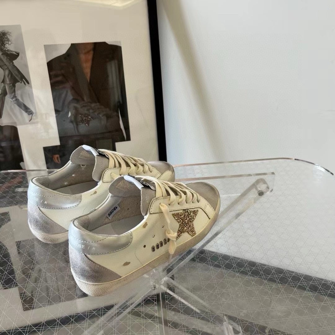 Golden Goose Vintage Distressed Sneakers #097