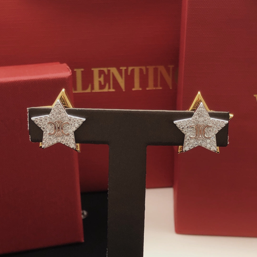 CELINE Brass Earrings