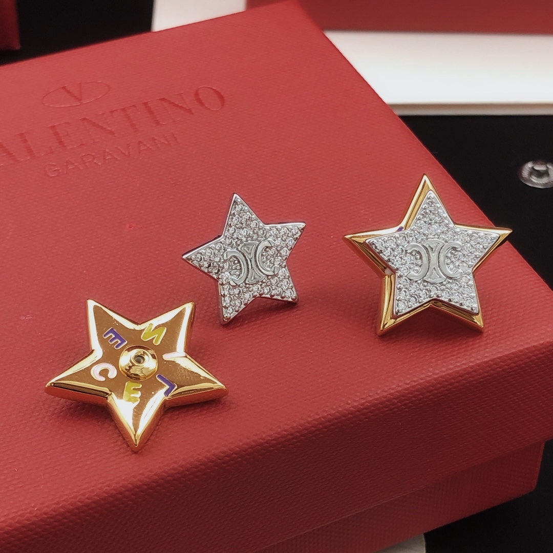 CELINE Brass Earrings