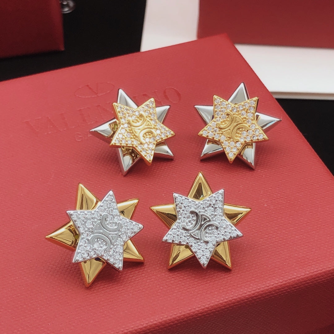 CELINE Brass Earrings