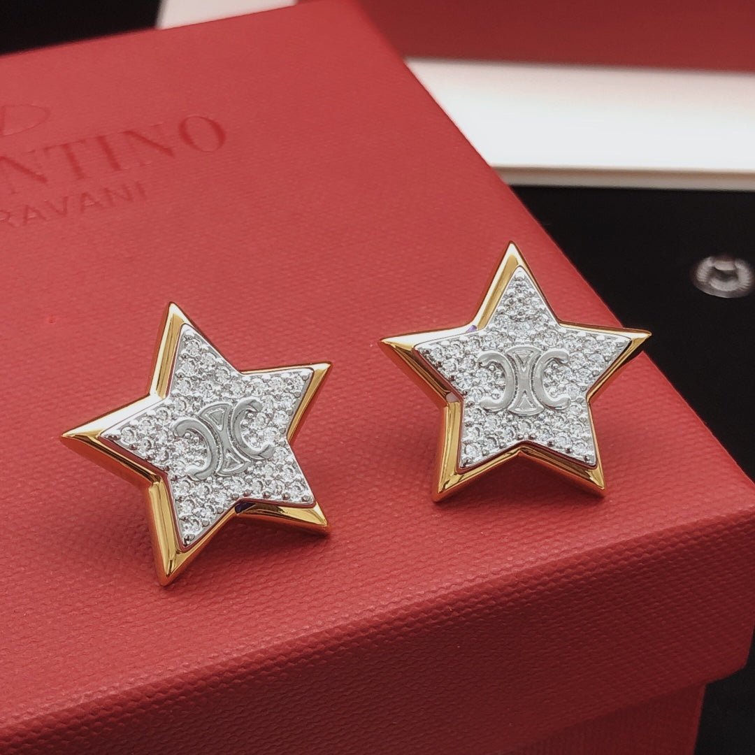 CELINE Brass Earrings