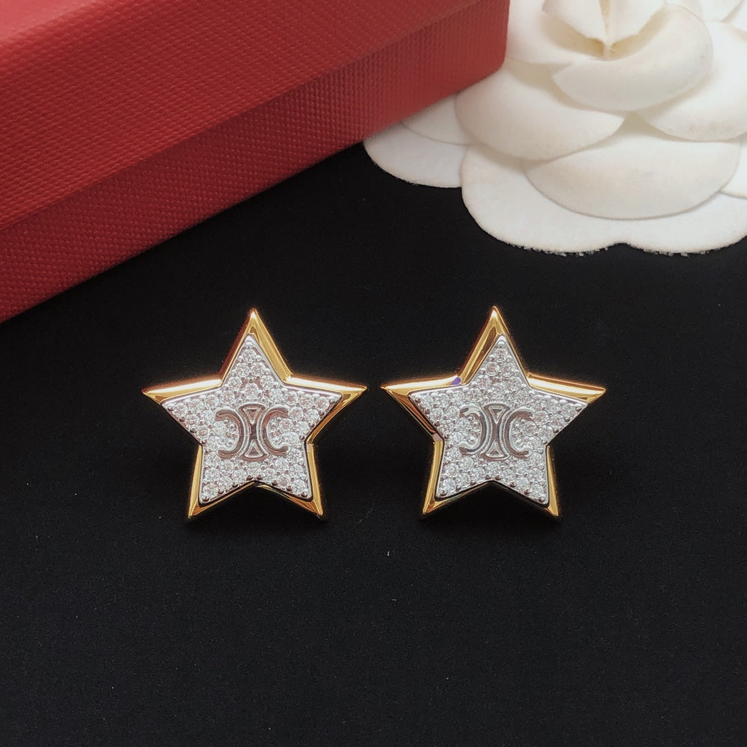 CELINE Brass Earrings