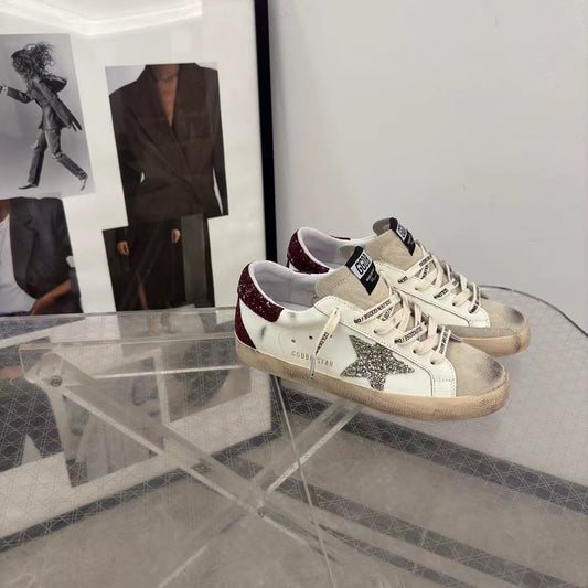 Golden Goose Vintage Distressed Sneakers #100