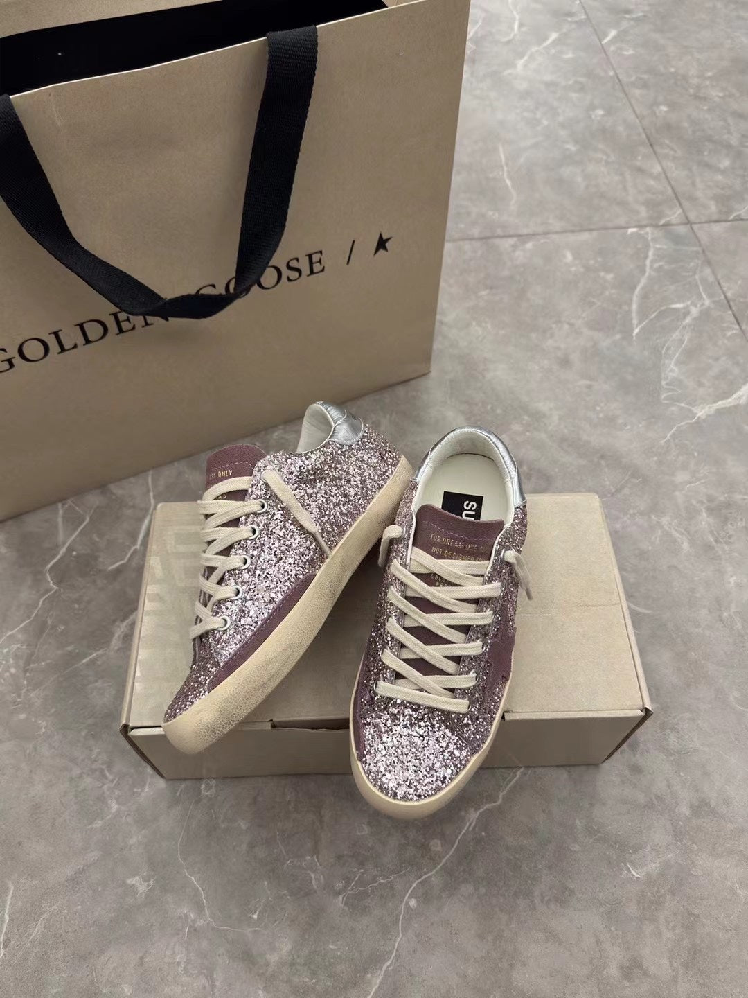 Golden Goose Vintage Distressed Sneakers #071