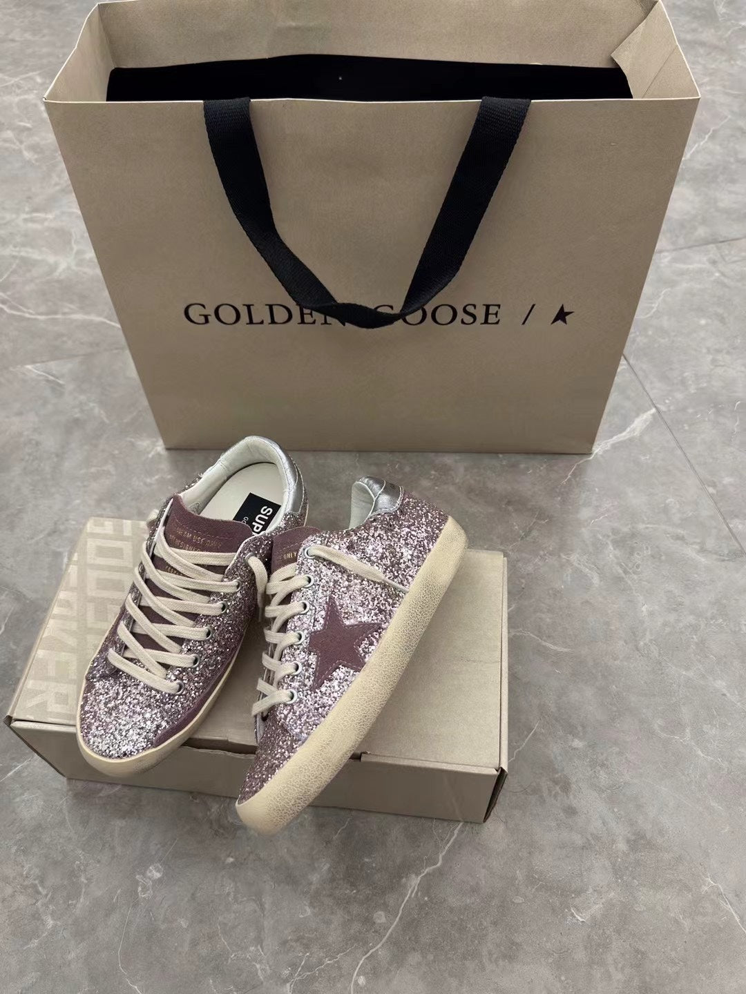 Golden Goose Vintage Distressed Sneakers #071