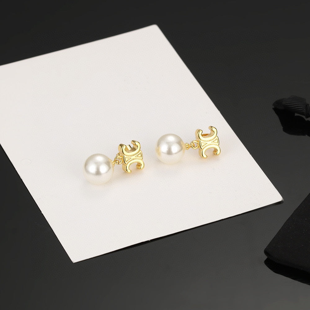 CELINE Pearl Earrings