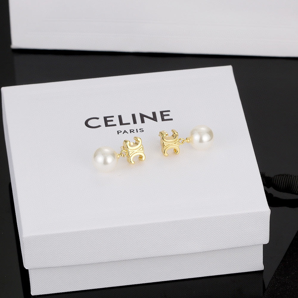 CELINE Pearl Earrings