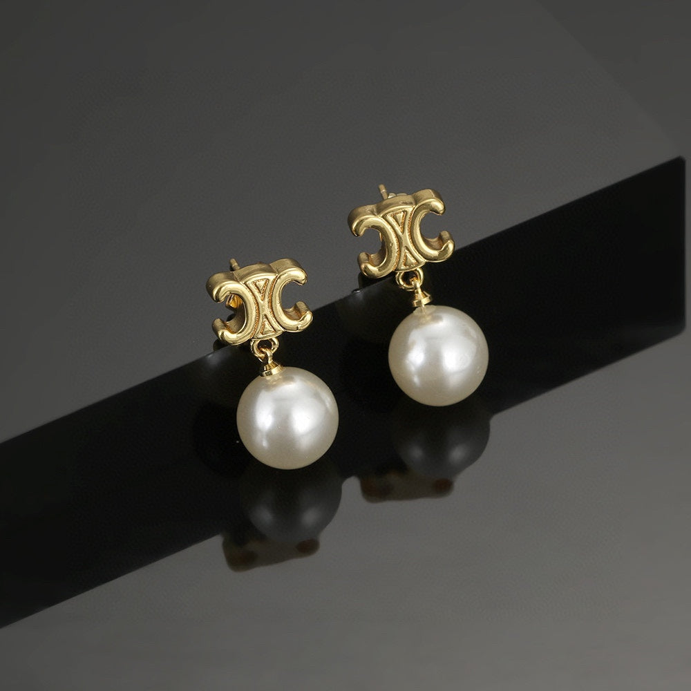 CELINE Pearl Earrings
