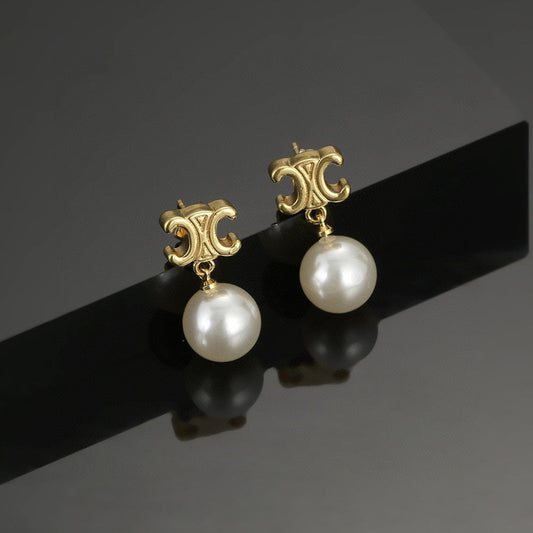CELINE Pearl Earrings
