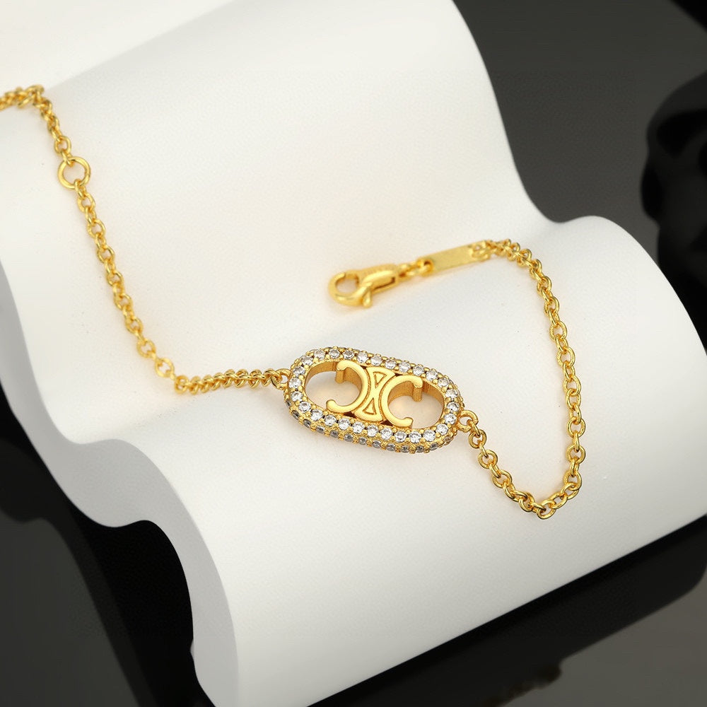CELINE Gold-Plated Brass Necklace