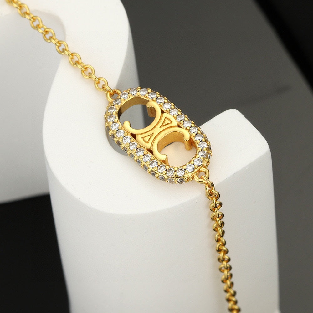 CELINE Gold-Plated Brass Necklace