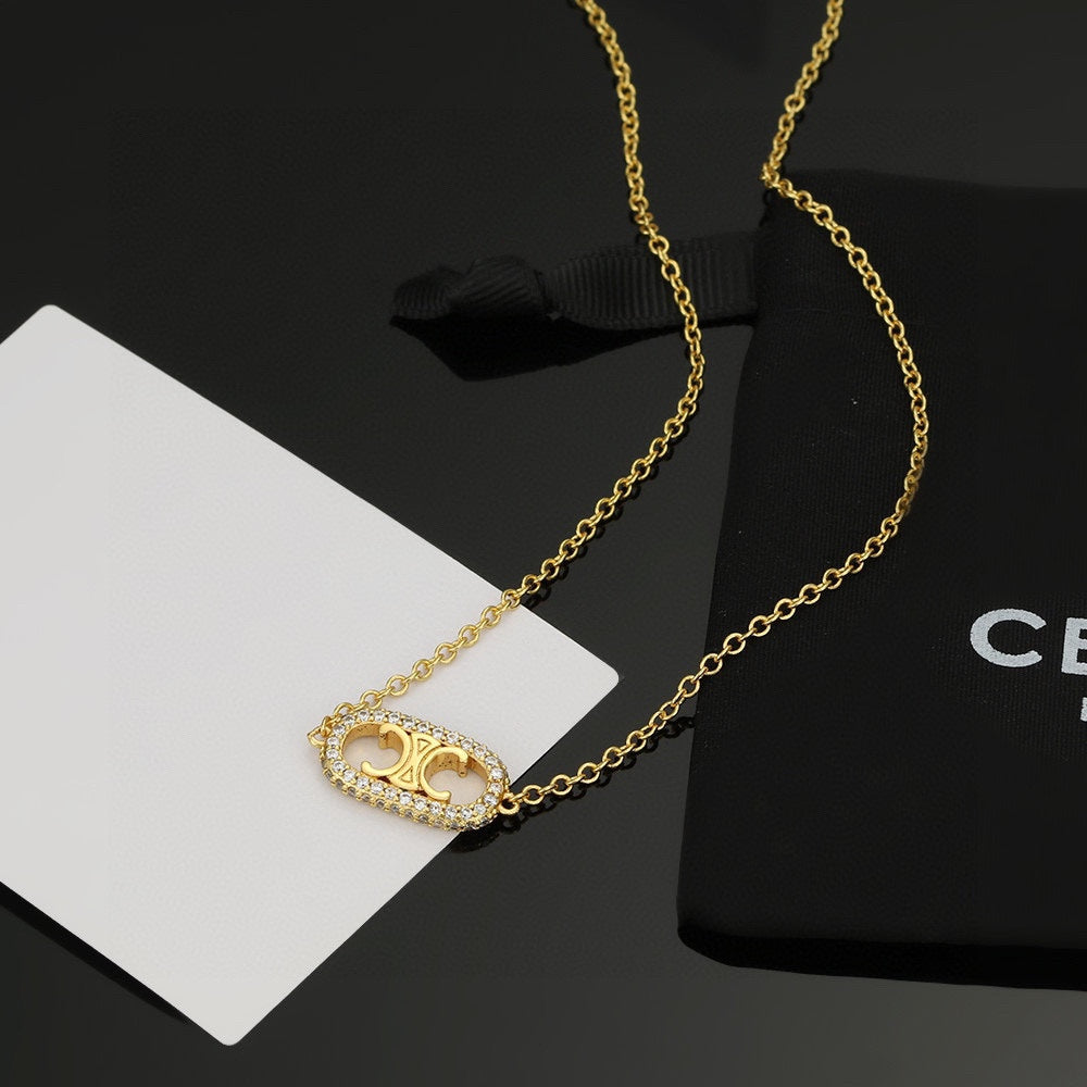 CELINE Gold-Plated Brass Necklace