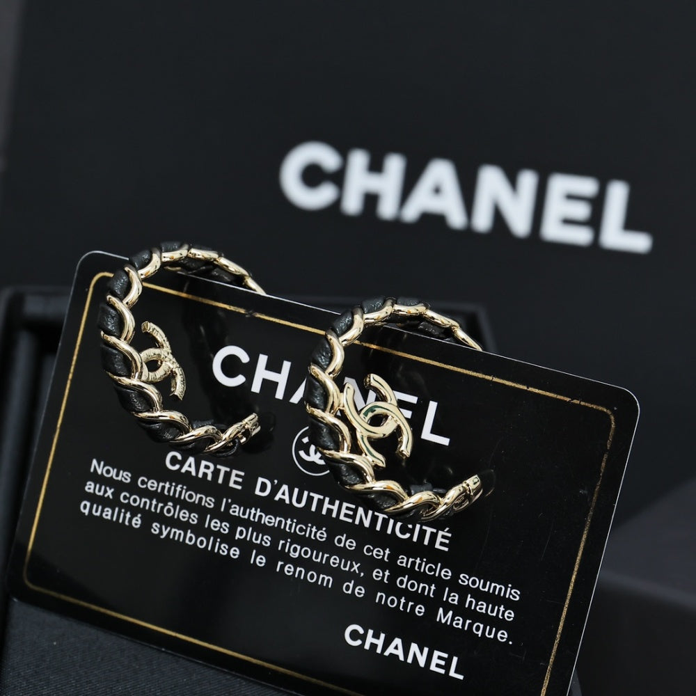 Chanel Vintage Double C Earrings