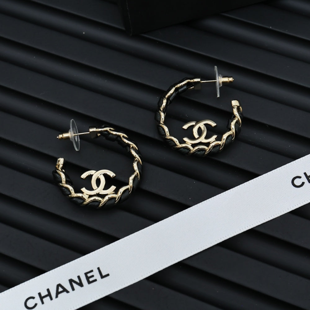 Chanel Vintage Double C Earrings