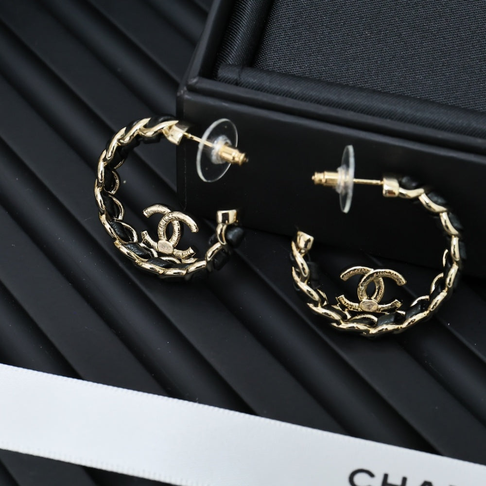 Chanel Vintage Double C Earrings