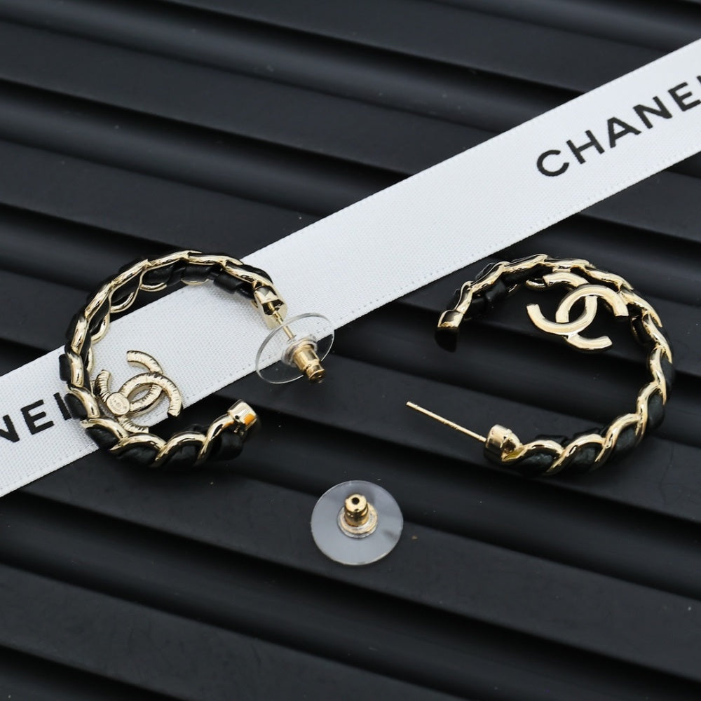 Chanel Vintage Double C Earrings