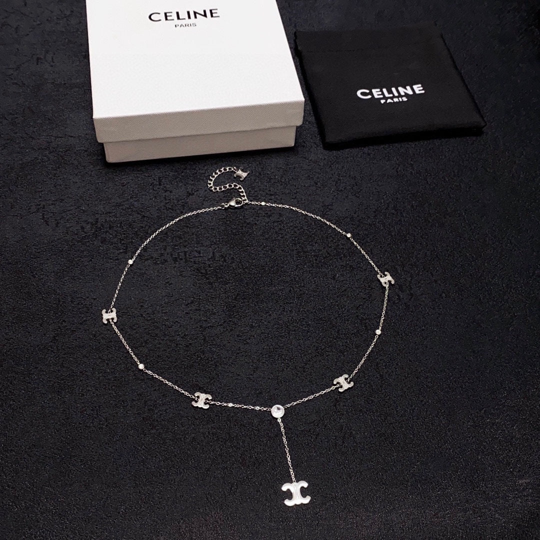 CELINE Gold-Plated Stainless Steel Necklace