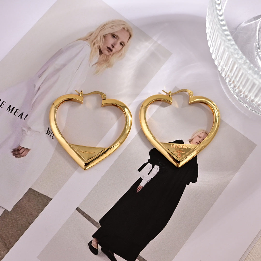 PRADA Heart Earrings