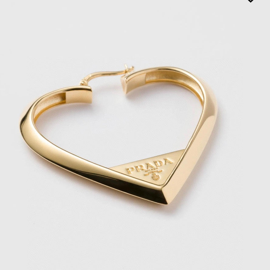 PRADA Heart Earrings
