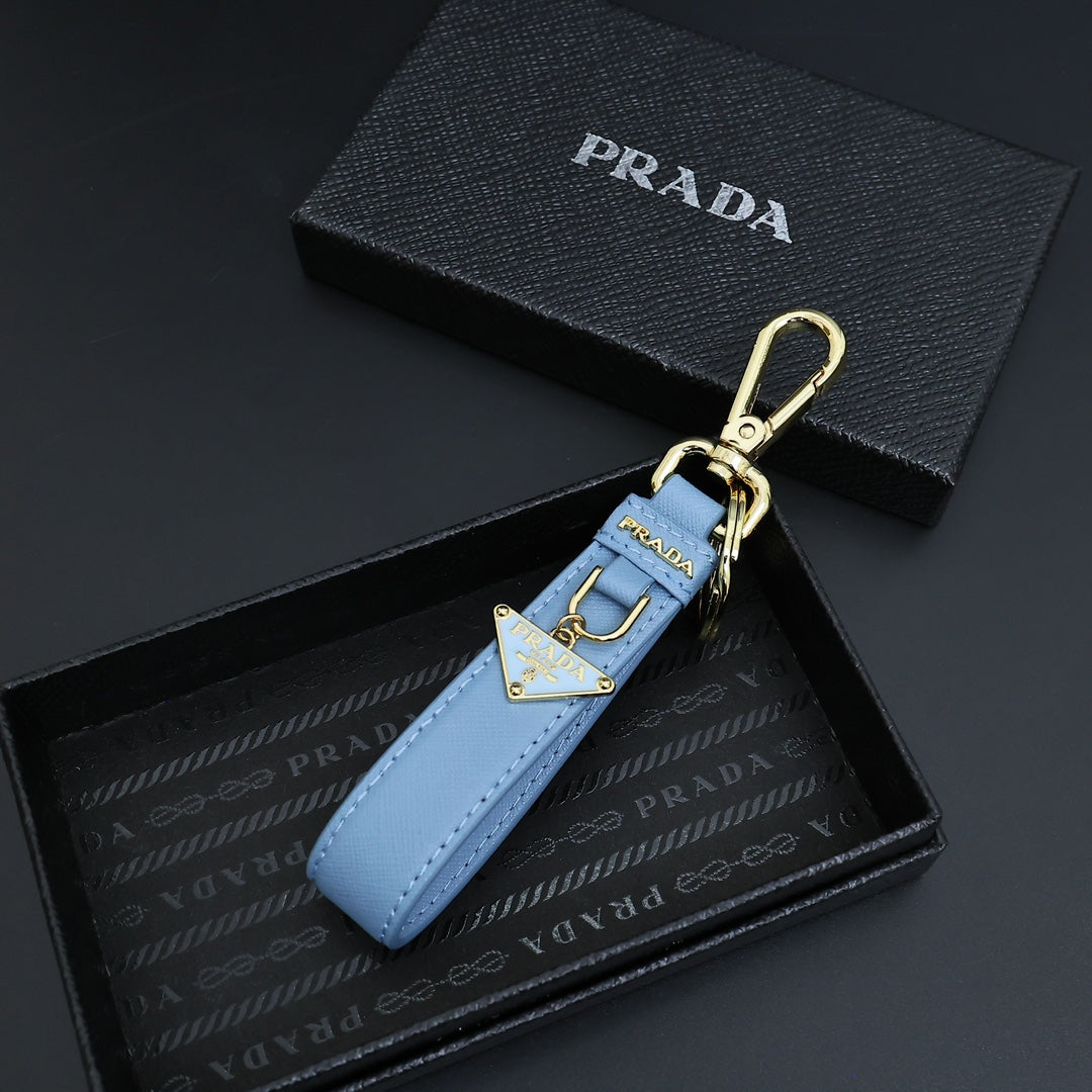 PRADA Leather Keychain
