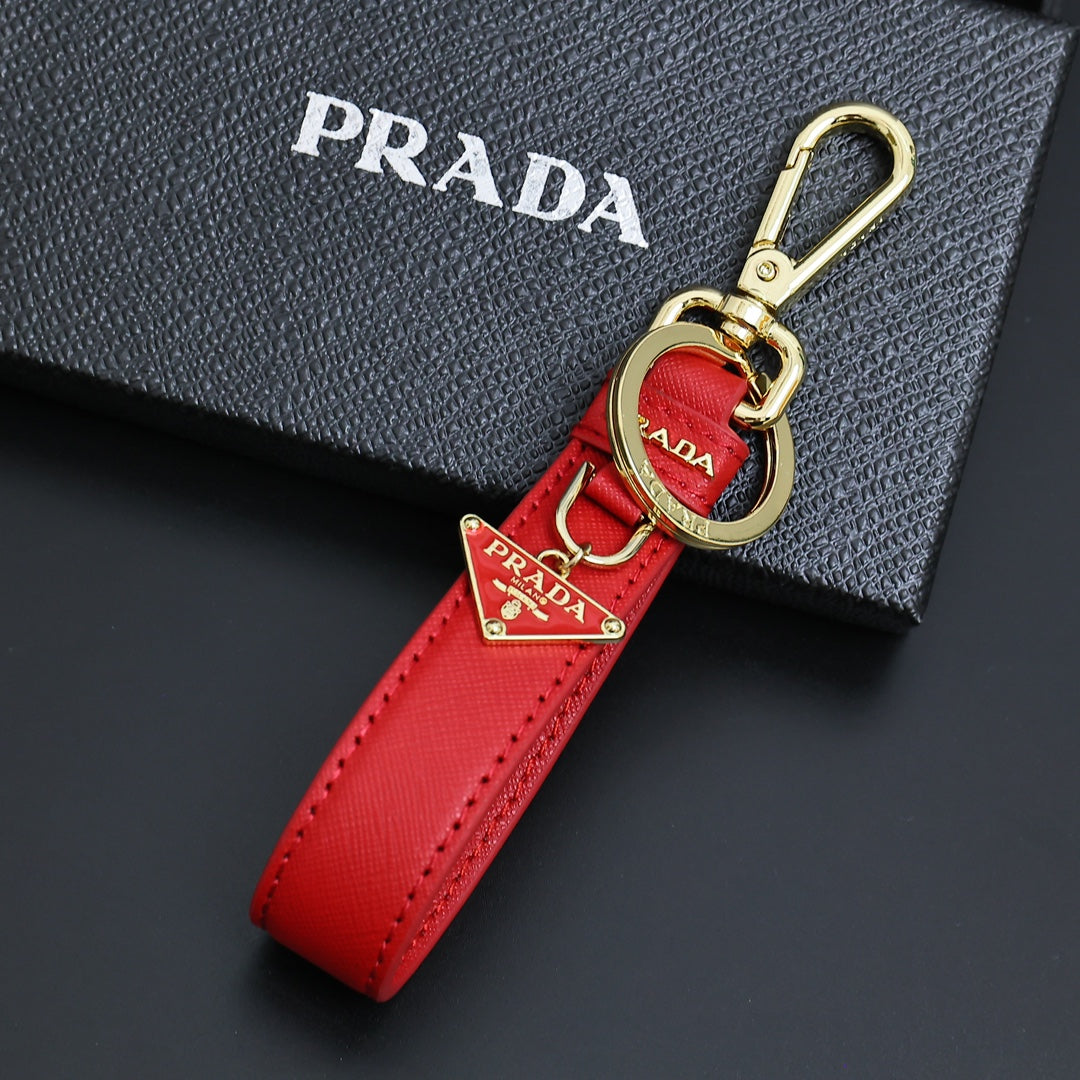 PRADA Leather Keychain