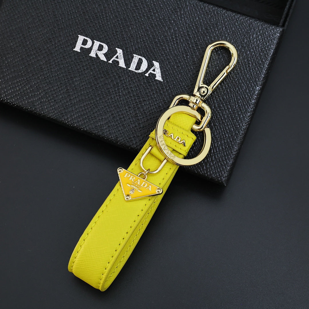 PRADA Leather Keychain